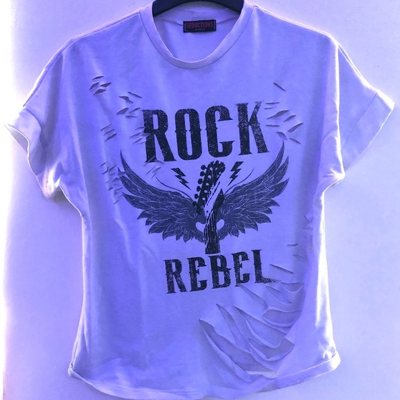 mandee Tops - MANDEE- ROCK REBEL TSHIRT TOP